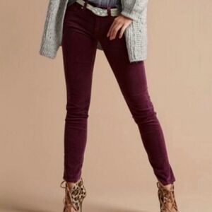 Cabi wine corduroy women’s jeans pants size 8
